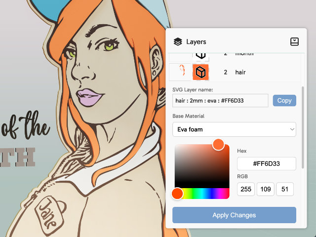 Customize Layer Image